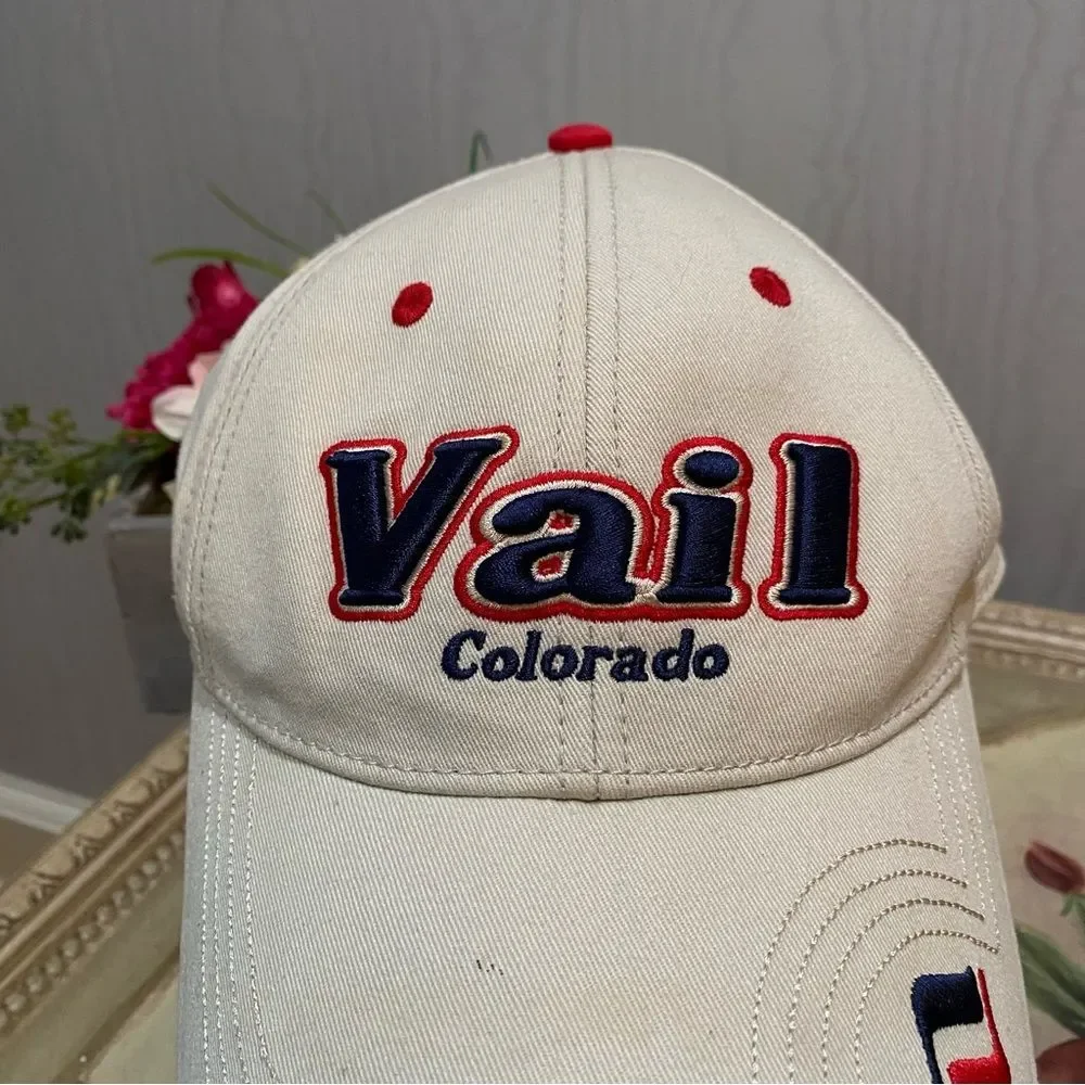 Vintage The Game Vail Colorado Adjustable Cap Hat Embroidered OSFM Unisex - Picture 11 of 15